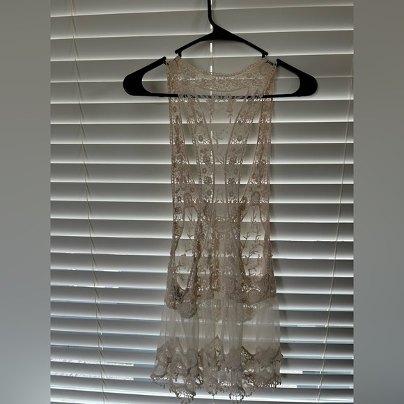 Shear Tank Top/ Bathing Suit Coverup - Picture 3 of 4